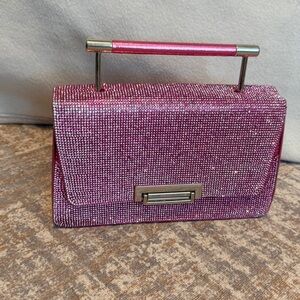 Glamorous Pink Rhinestone Clutch